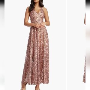 Ariyah Sequin Embroidered Ballgown Dress the Population XXL